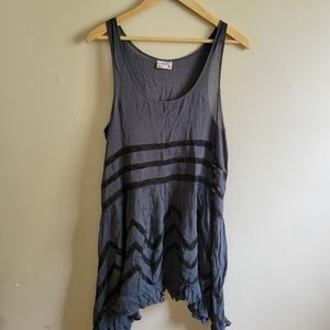 Free People Grey and Black Dress